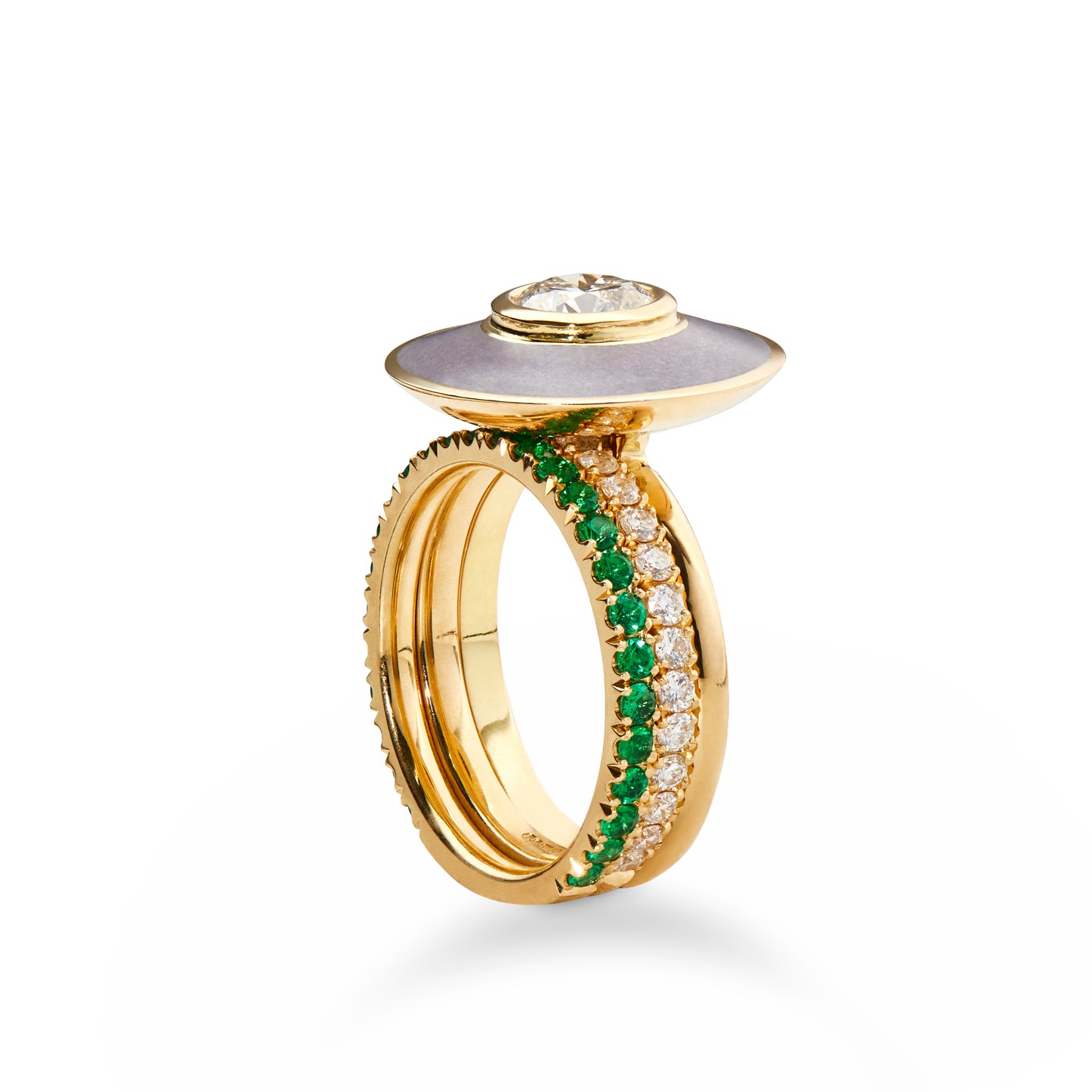 Wedding Band Emerald