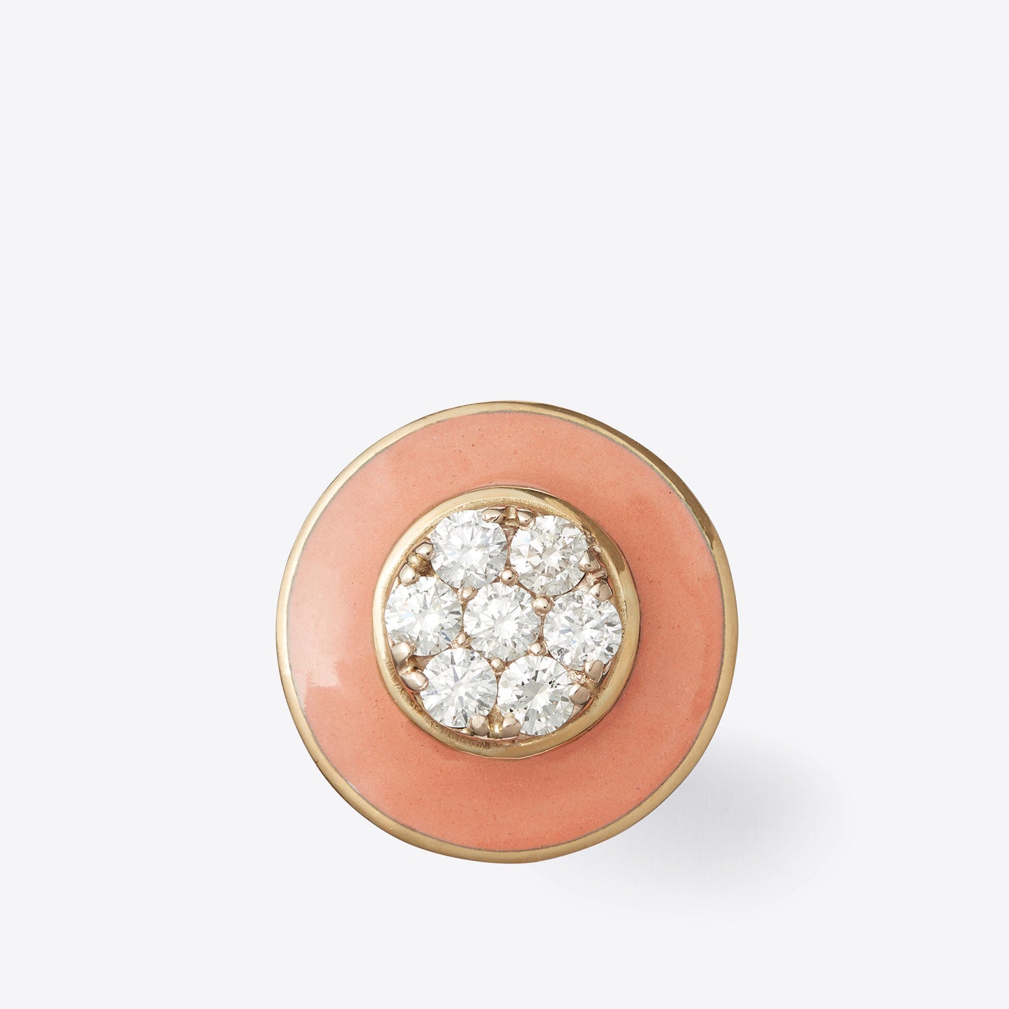 Diamond Living Coral Aurora Ring