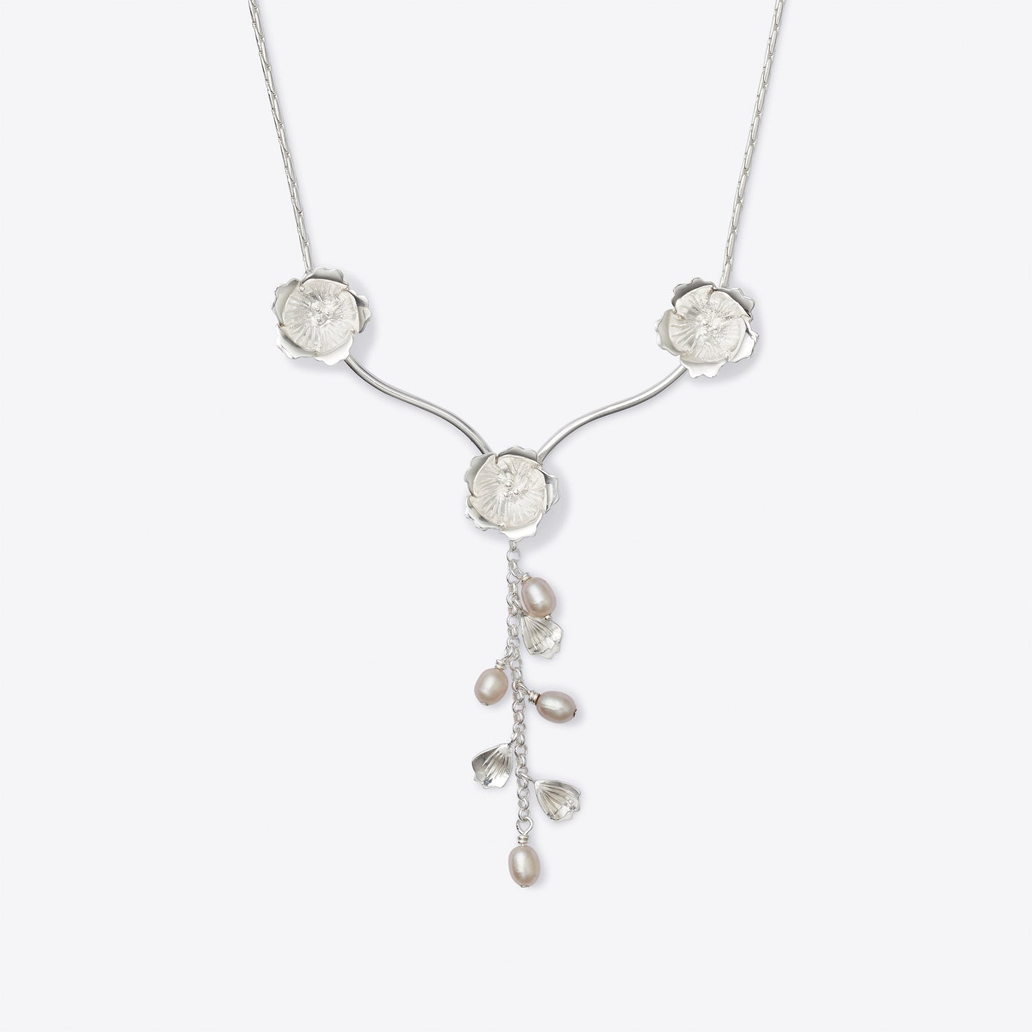 Pearl and Petal Cherry Blossom Necklace