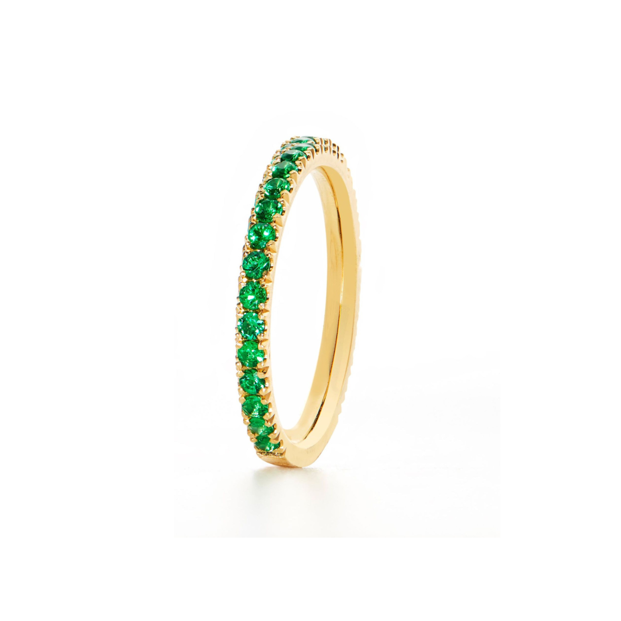 Wedding Band Emerald