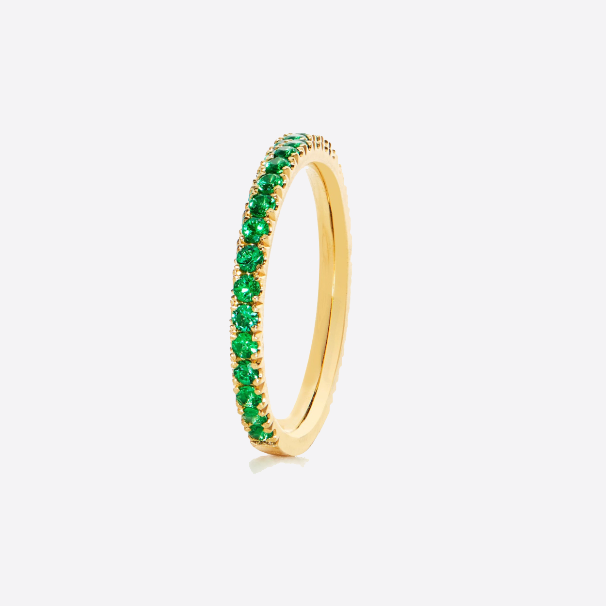 Wedding Band Emerald