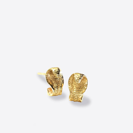 Golden Wadjet Cobra Snake Earrings
