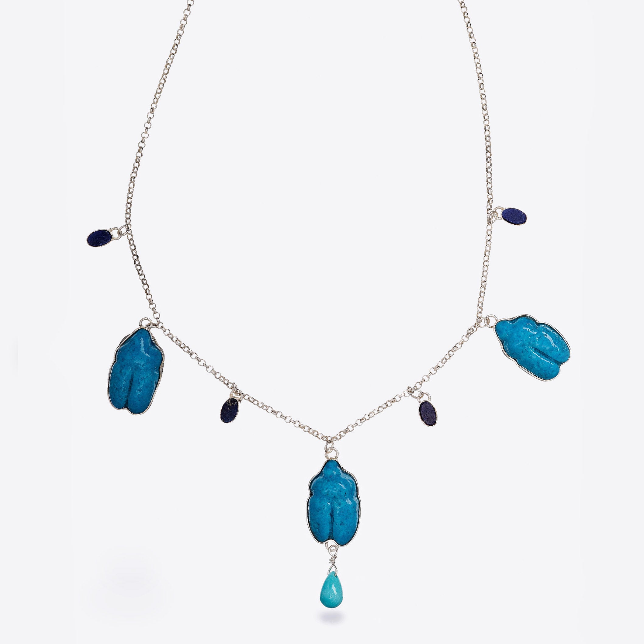 Paparazzi Accessories - Egyptian Spell - Blue Necklace