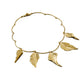 Autumn Golden Laurel Leaf Necklace