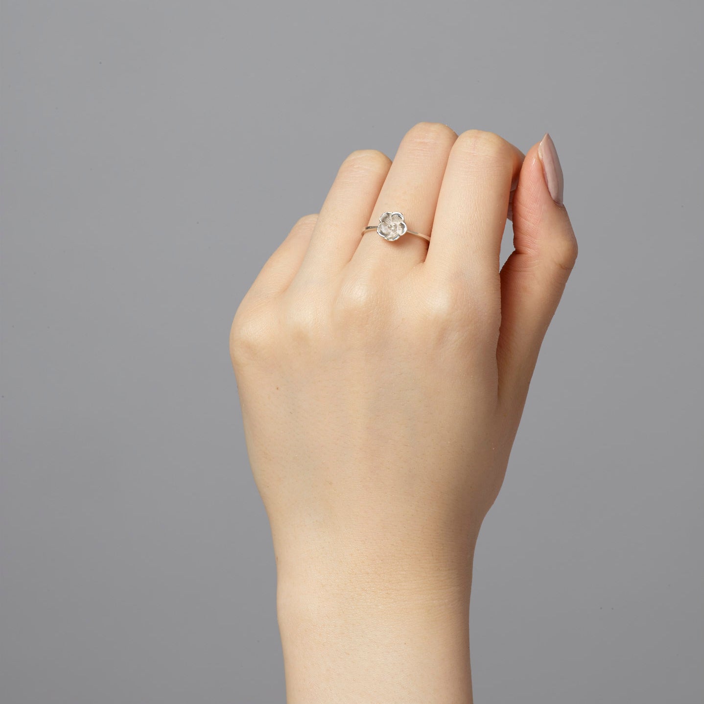 Single Small Cherry Blossom Ring