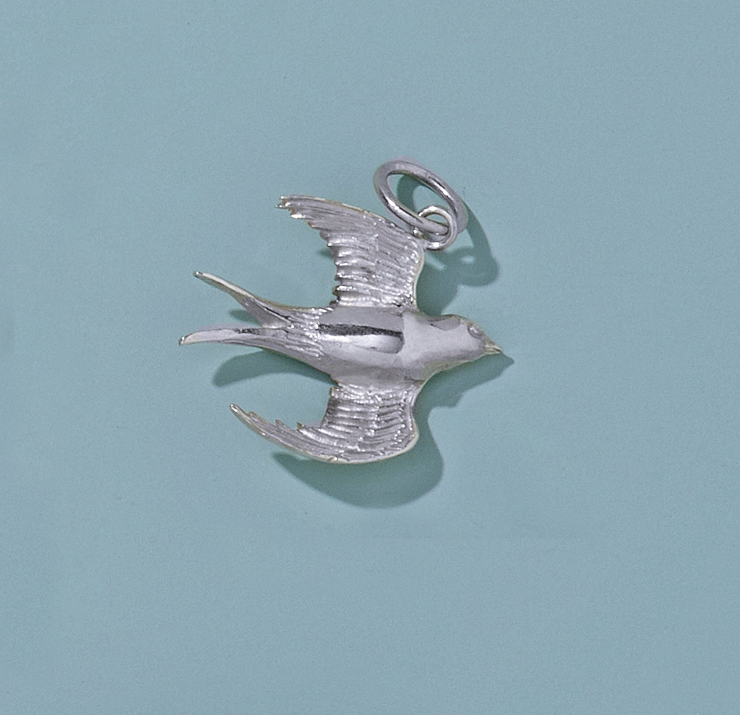 Soaring Sterling Silver Swallow