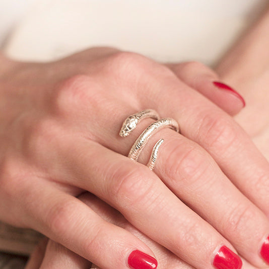 Wadjet Elder Coiled Snake Ring