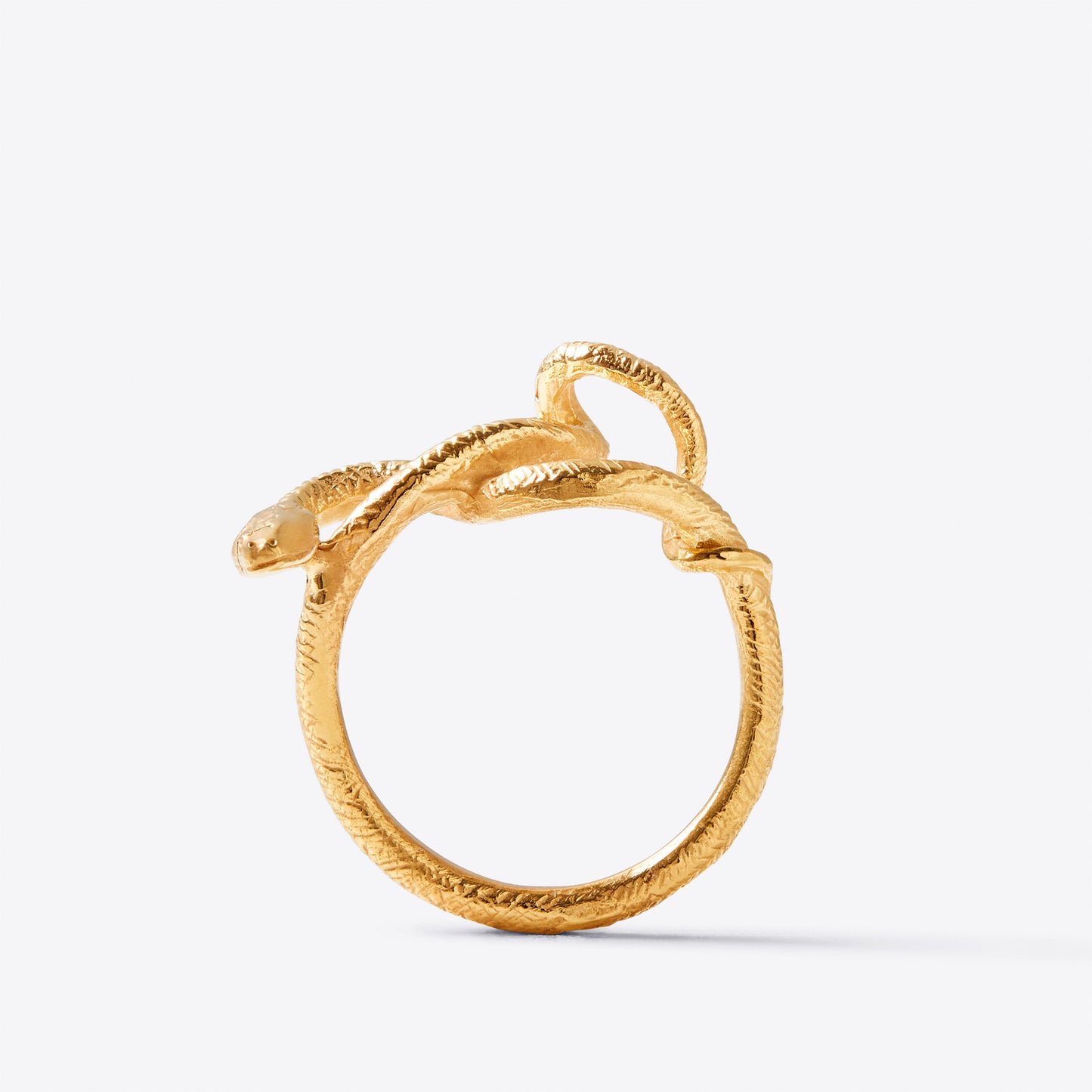 Gold Wadjet Twisted Snake Ring