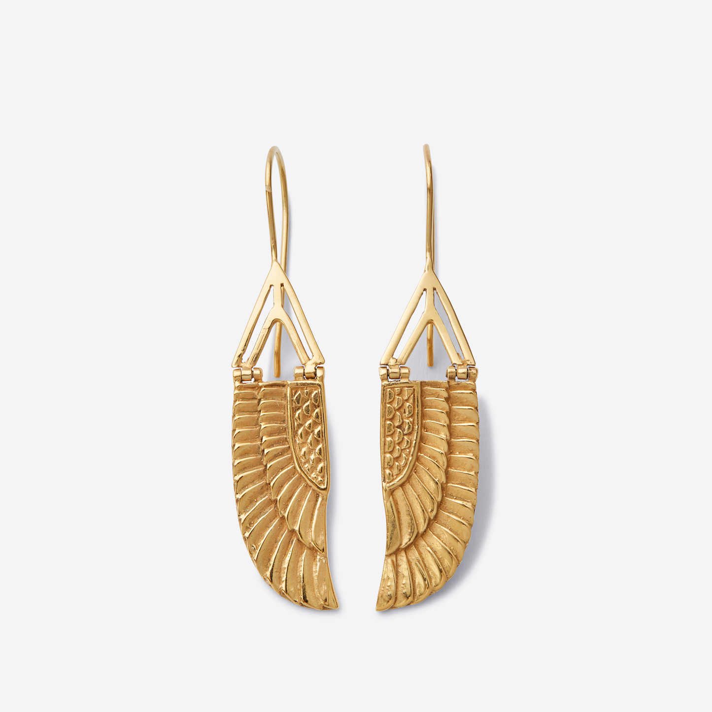 Gold Isis Wing Earrings