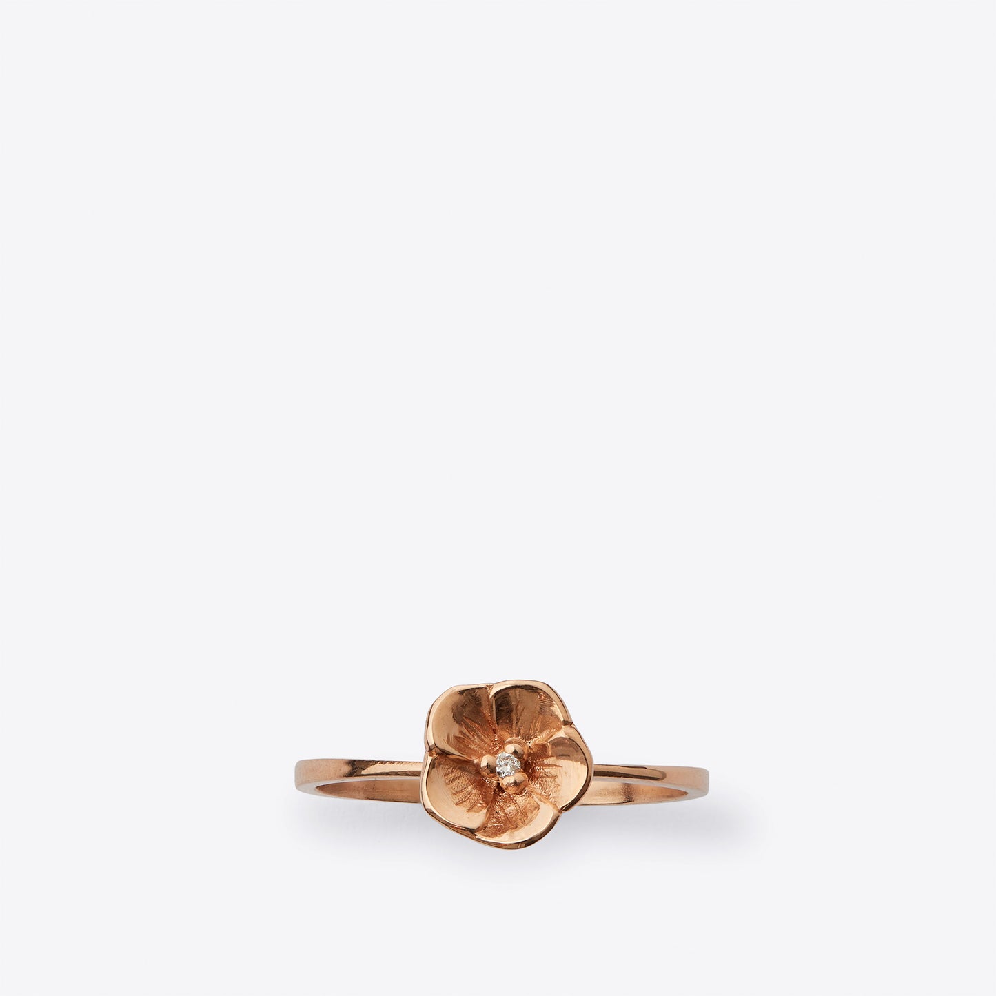 Cherry Blossom Diamond Rose Gold Ring