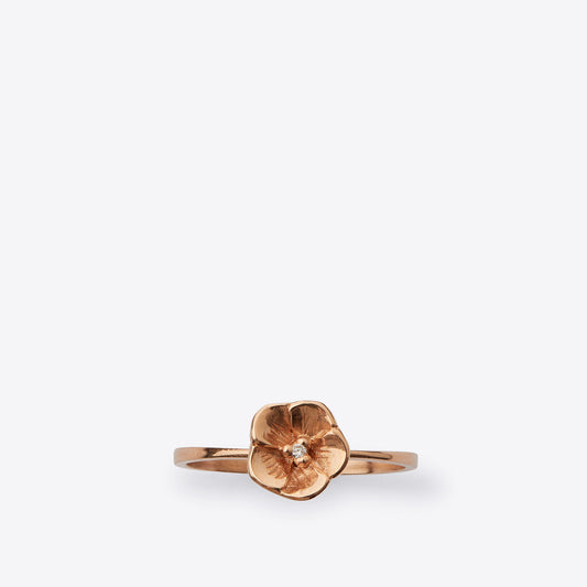 Cherry Blossom Diamond Rose Gold Ring