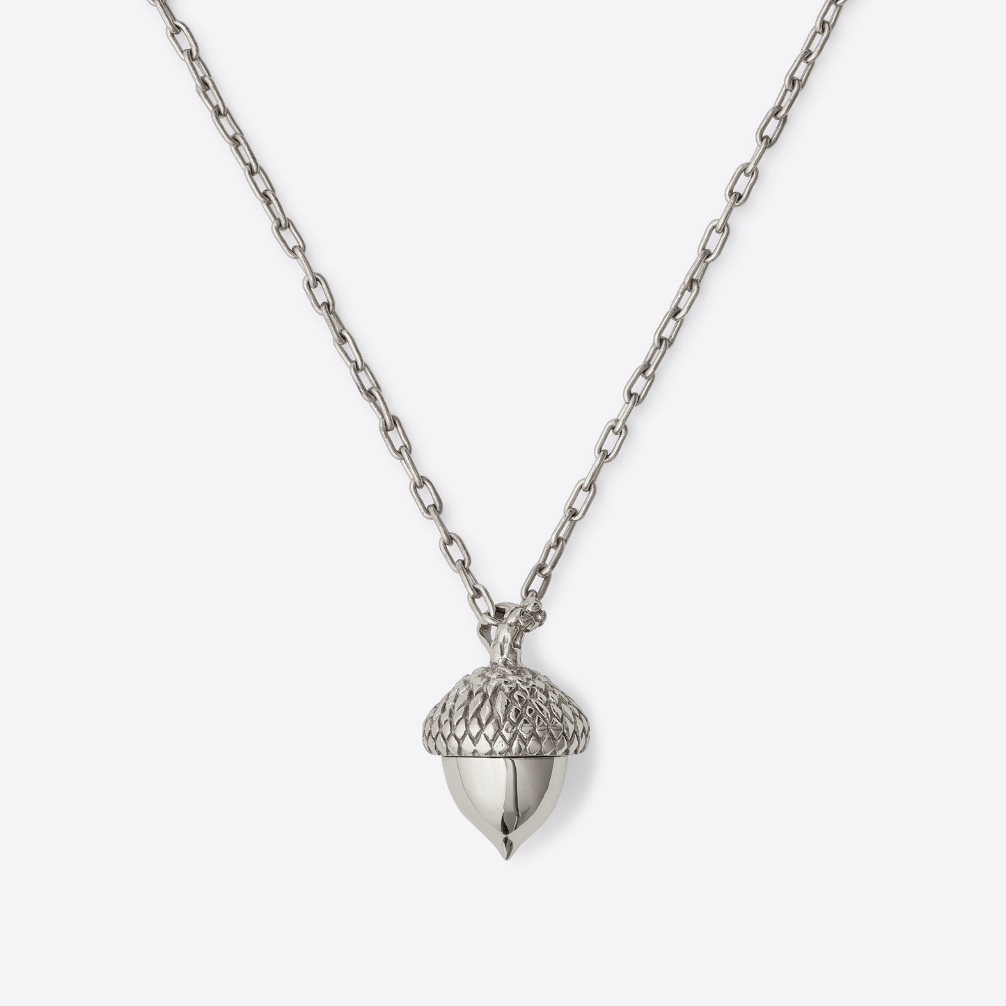 The Oak Tree Medium Silver Acorn Necklace