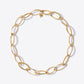 Large Gold Triangle Link Necklace or wrap Bracelet