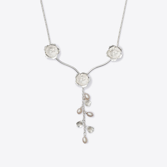 Pearl and Petal Cherry Blossom Necklace