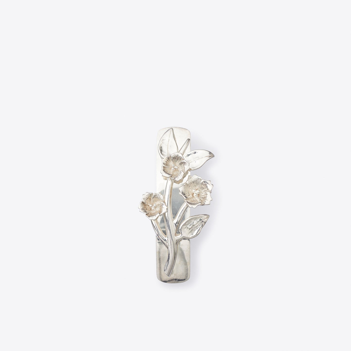 Cherry Blossom Silver Clip