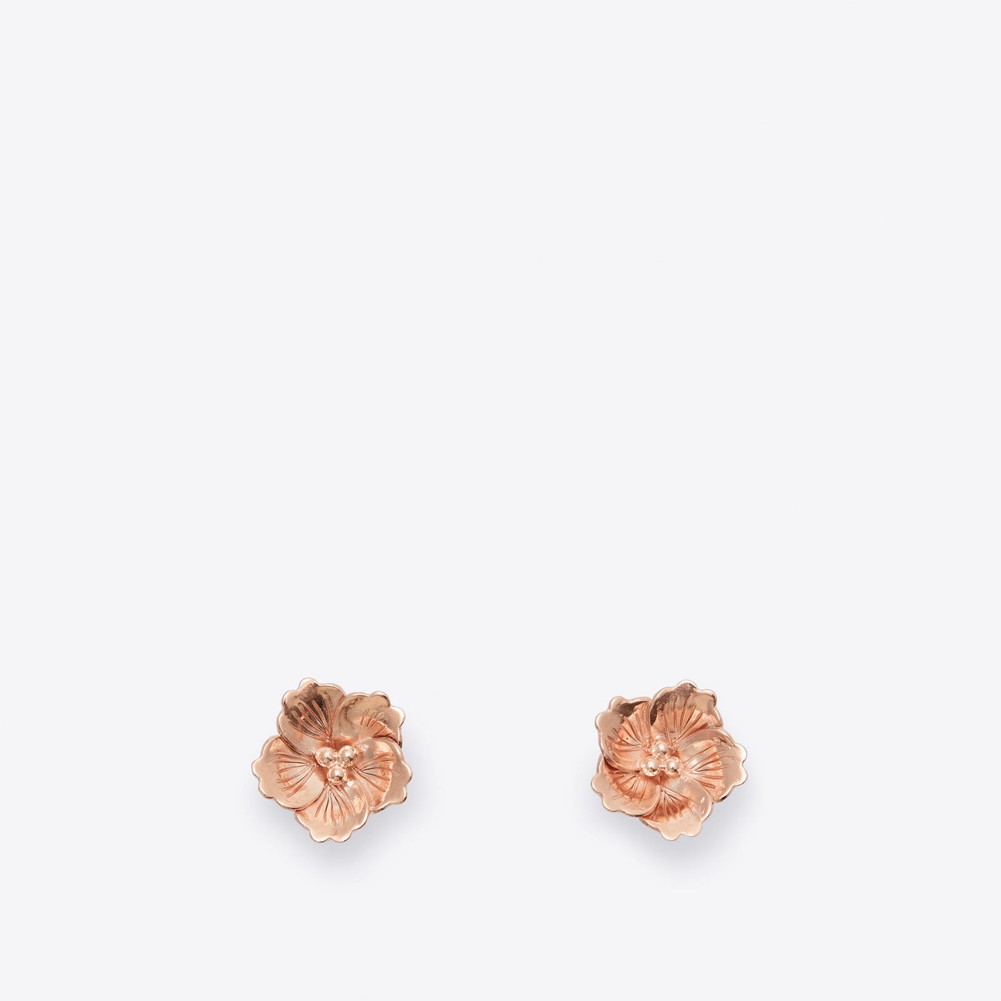 Cherry Blossom Rose Stud Earrings