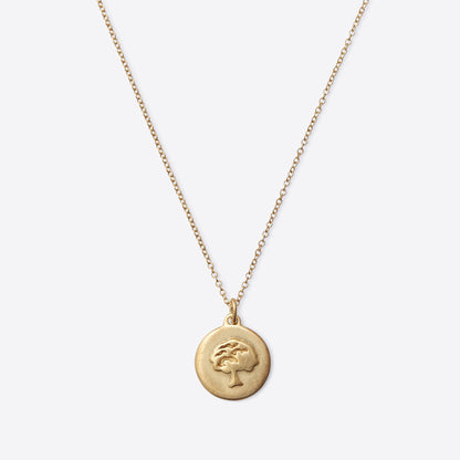 Tree Coin Golden Necklace