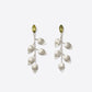 Peridot Summer Leaves Dangling Earrings