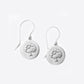 Silver Tree Coin Earrings