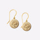 Golden Tree Coin Earrings