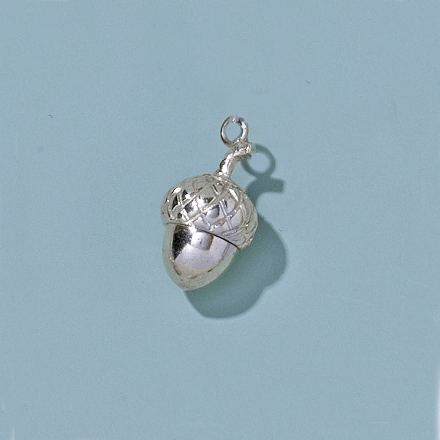 The Oak Tree Small Silver Acorn