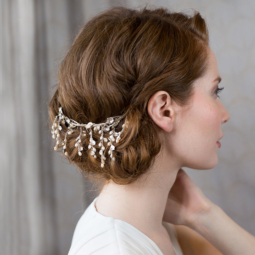 Pearl and Petal Cherry Blossom Hair Comb