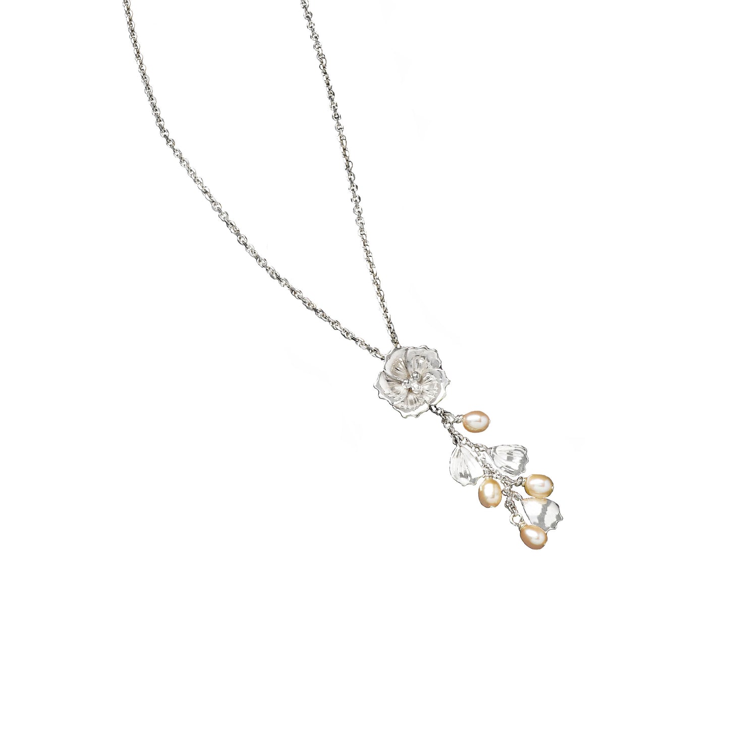 Pearl and Petal Cherry Blossom Pendant