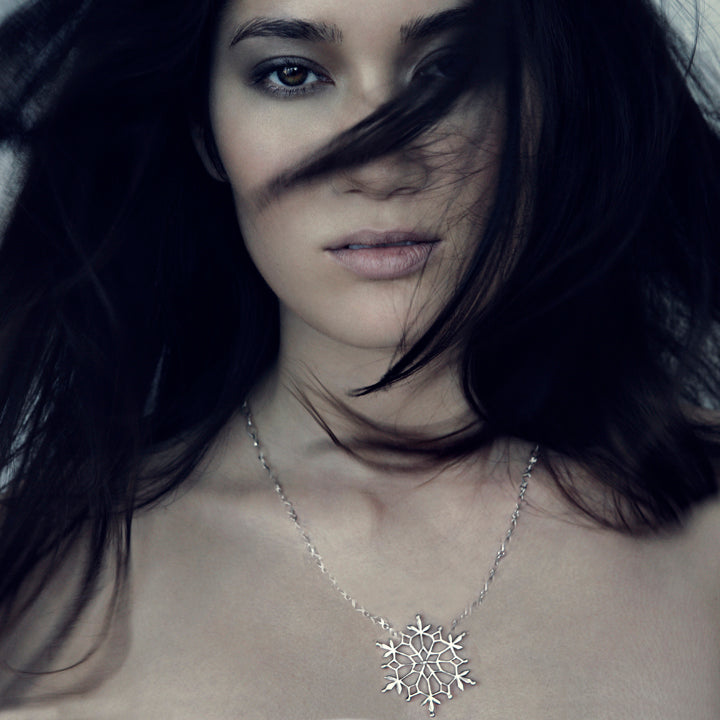 Classic Snowflake Pendant Necklace