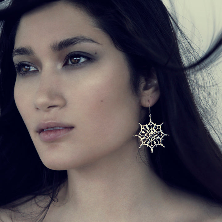 Crystal Snowflake Earrings
