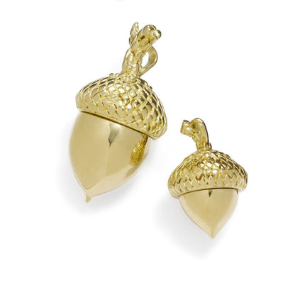 The Oak Tree Medium Brass Acorn Charm