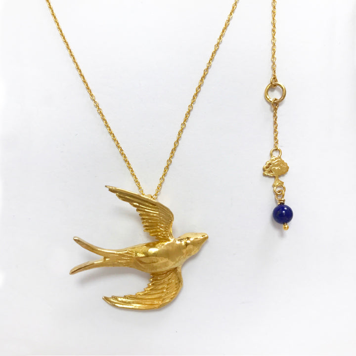 Swallow in Flight Necklace