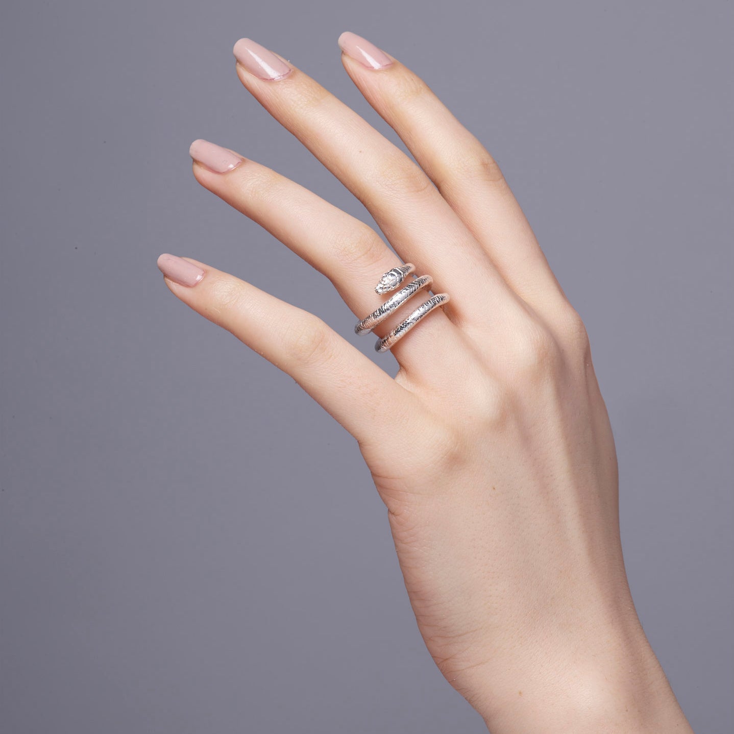 Wadjet Coiled Snake Ring