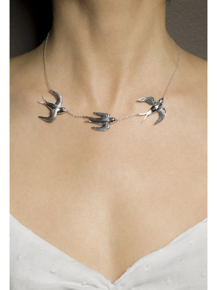 Swallow in Flight Necklace