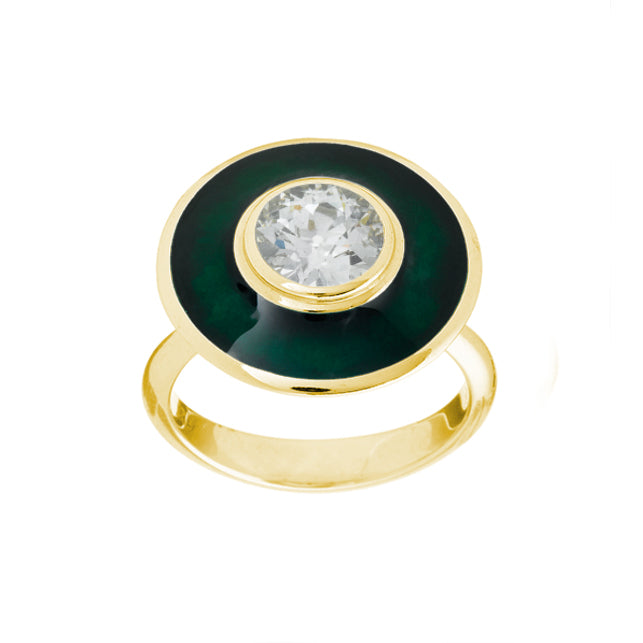 Rainforest Green Aurora Ring