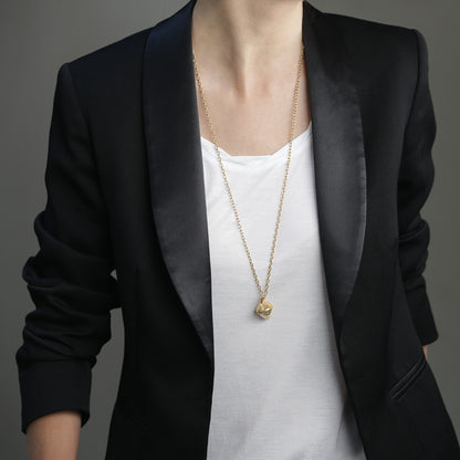 The Oak Tree Medium Brass Acorn Charm