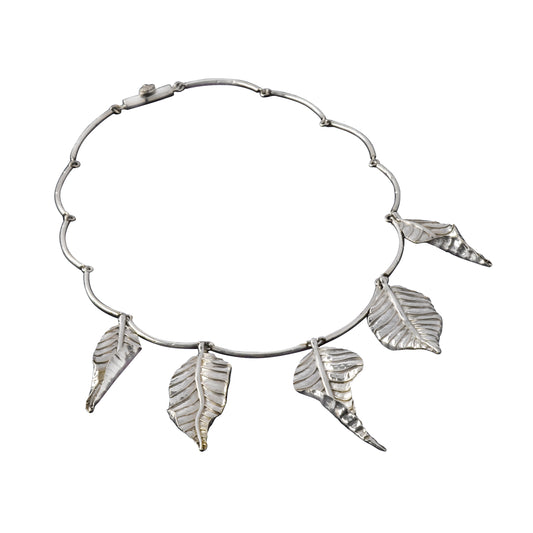 Autumn Laurel Leaf Necklace