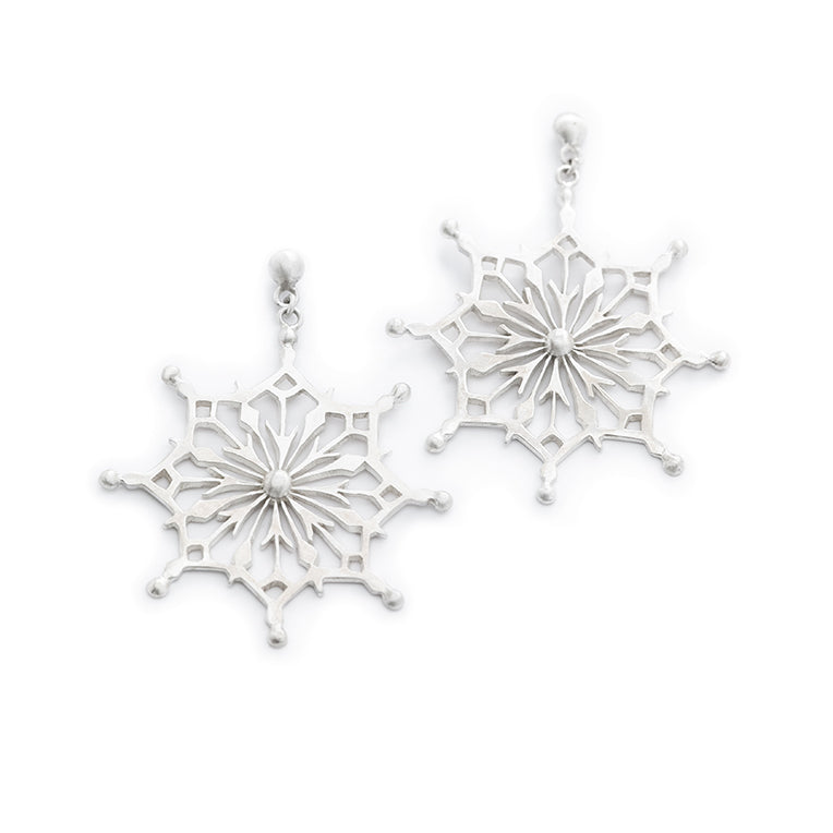 Crystal Snowflake Earrings