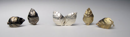 Golden Leaf Stud Earrings