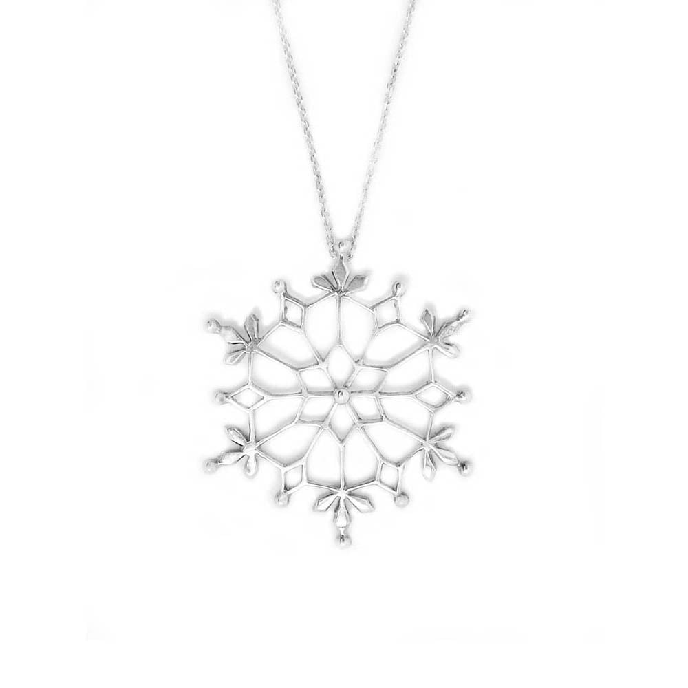 Classic Snowflake Pendant Necklace